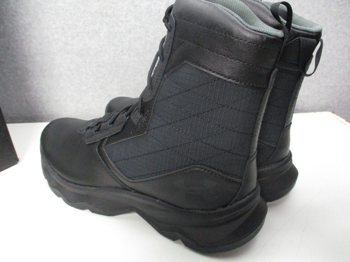 Under Armour UA Stellar G2 Black Tactical Lace Boots Mens Sz 