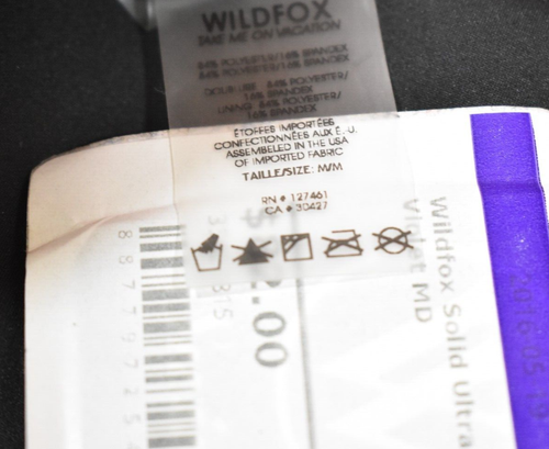 Women's Wildfox Black Ultra Violet Reversible Strappy Bikini Bottom Size M - Picture 10 of 10