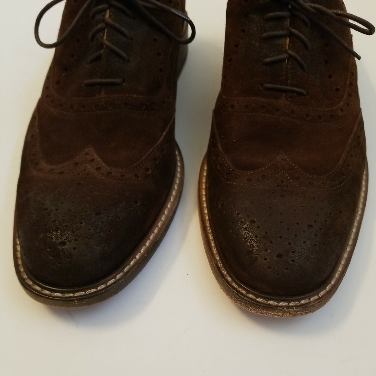 Jean Michel Cazabat Mens 11.5 Oxford Wingtip Shoes Leather 4945840_Cognac main image 3