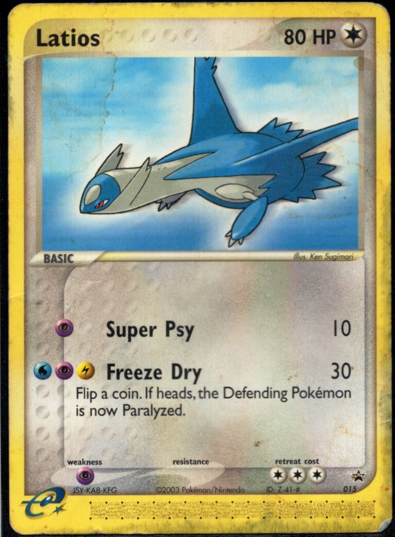 Pokémon TCG - Latios - Black Star Promos - 015 - Non Holo - HP/DM