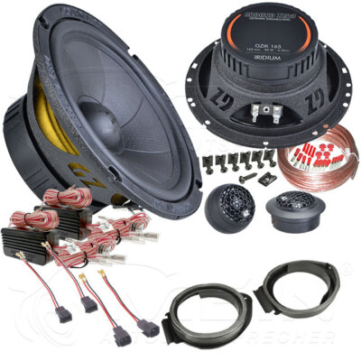 GROUND ZERO LAUTSPRECHER für OPEL MERIVA B ab 2010 Front Heck 2-Wege 150W #AJS2