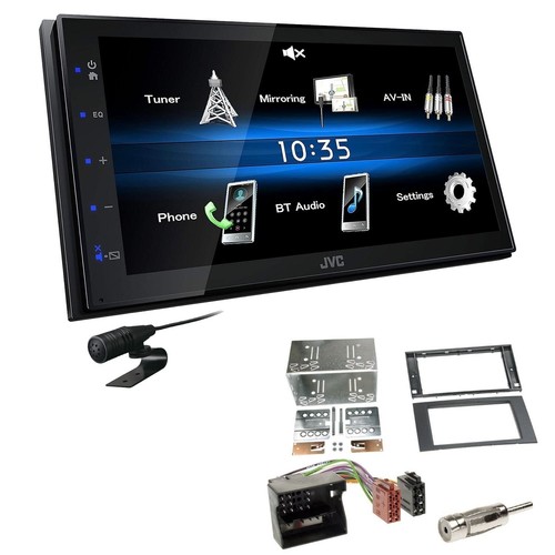 JVC 2 DIN Digital Autoradio Bluetooth USB für Ford S-Max 2006-2007 schwarz - Afbeelding 1 van 5