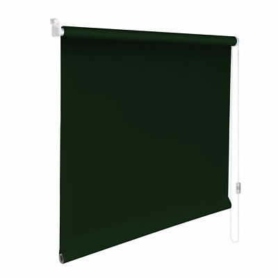 Mini-Rollo Klemmfix Klemmrollo Easyfix Sichtschutz - Höhe 190 cm dunkelgrün