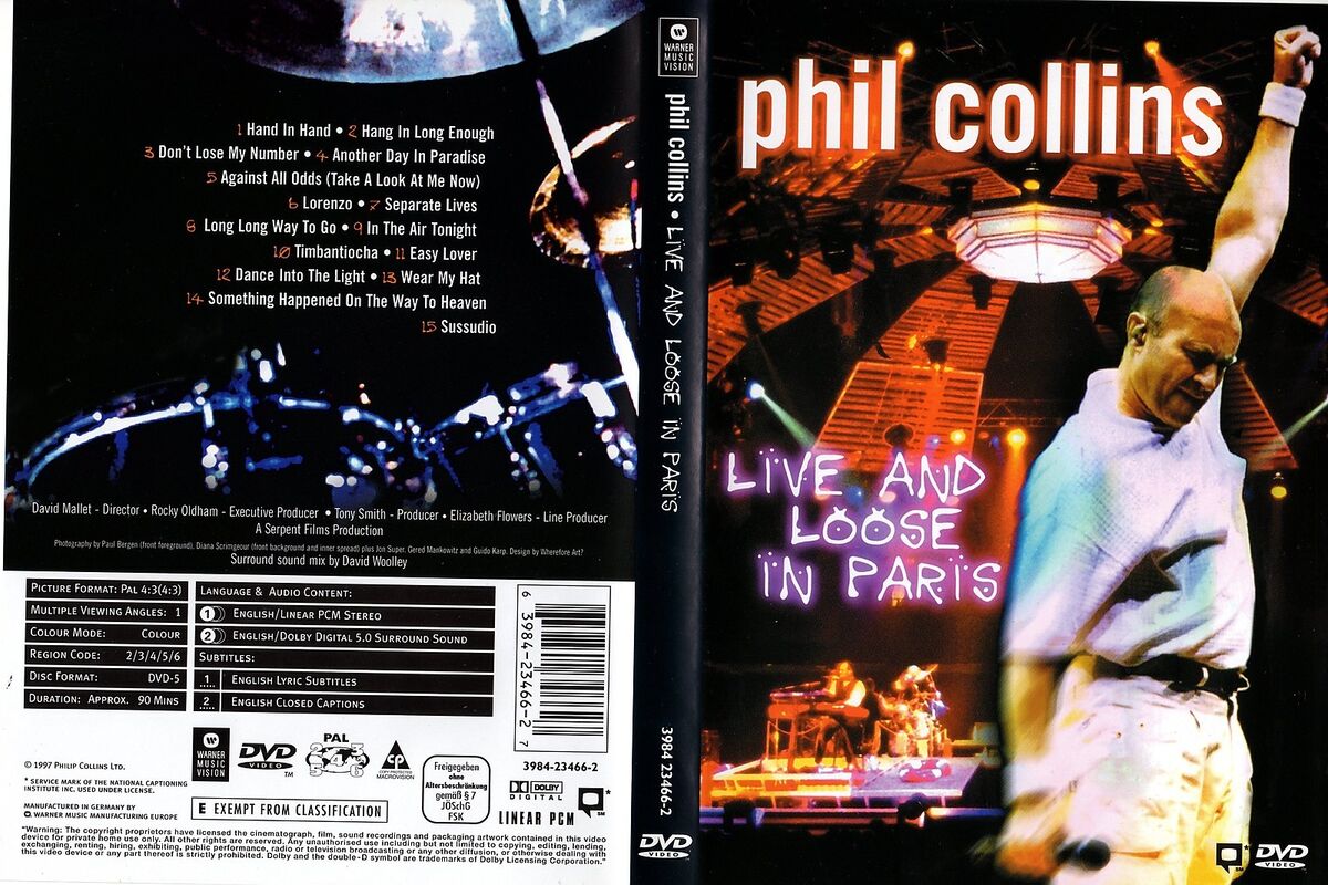 PHIL COLLINS - Live and loose in Paris 1997 - 1 DVD | eBay UK PHIL COLLINS - Live and loose in Paris 1997 - 1 DVD | eBay UK
