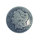 New Listing1891 O Morgan Silver Dollar Coin New Orleans 90% Silver Ungraded Circulated Worn