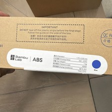 Bambu Lab ABS Filament 1.75mm Blue 40600 Refill No Spool - Brand New