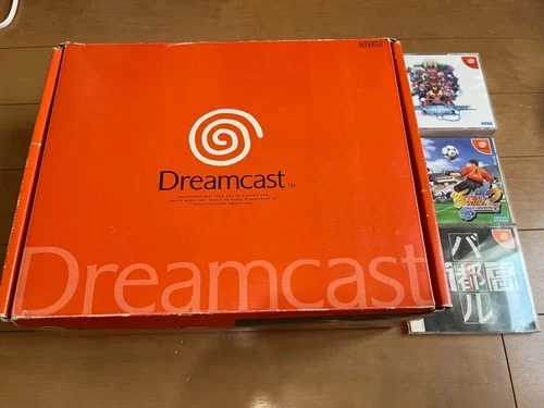SEGA DreamCast Console (HKT-3000) & Controller with 3 games and BOX,Manual 0923