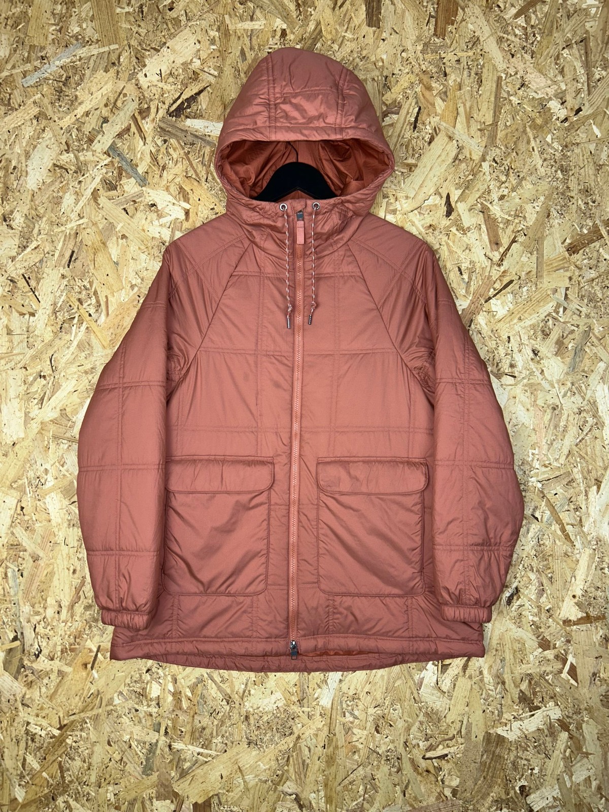 Patagonia Puffer Jacket Coat Lost Canyon Insulated Hooded Burl Orange Small