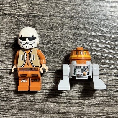 LEGO Ezra Bridger and Chopper minifigures