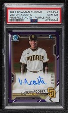 2021 Bowman Chrome Prospect Purple Refractor /250 Victor Acosta PSA 10 Auto 00em