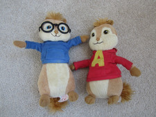 Ty Alvin and the chipmunks soft toys / beanies Alvin and Simon