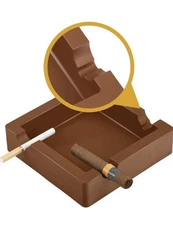 Cigar Ashtray Unbreakable LG Ring Gauge Silicone Ashtrays for Patio/NEW