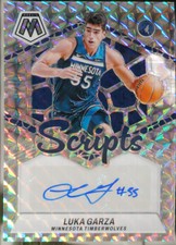 2023-24 Panini Mosaic - Scripts #MS-GAR Luka Garza Basketball VG