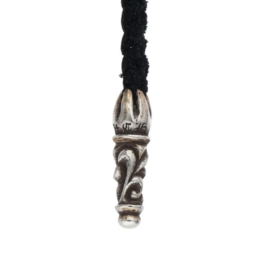 Chrome Hearts Leather Braid Scroll Blade Silver Necklace for Men Used e52864c4a8 thumbnail 4