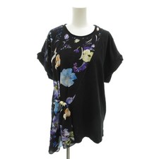 3.1 phillip lim 3.1 phillip lim tag cut and sew S asymmetric black floral