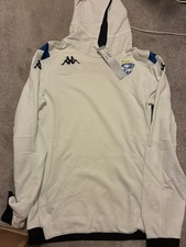 Kappa Brescia Calcio Small Hoodie für Herren weiß neu mit Etikett