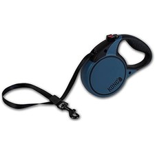 KONG Terrain Medium 16 Blue Retractable Dog Leash with Soft Grip Handle