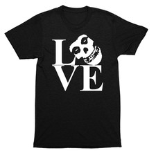 Misfits LOVE Parody Crimson Ghost Punk Rock Band Logo Graphic SHIRT