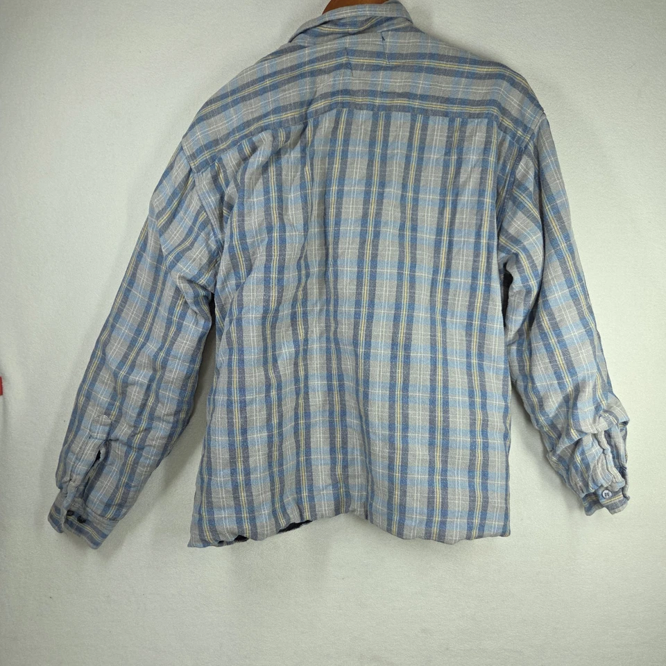 Vtg Cambridge Classics Mens Shirt Shacket Blue XL Flannel Winter Cold Gorpcore - Image 3 of 4