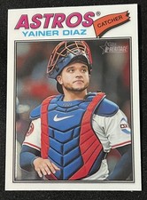 2026 Topps Heritage - Chrome - #219 - Yainer Diaz - Astros