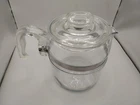 Vintage PYREX 6 Cup Coffee Pot With Lid Only Flameware Percolator 7756-B