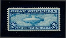 drbobstamps US Scott #C15 Mint NH OG Zeppelin Airmail Stamp (See Description)