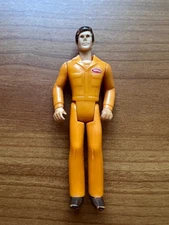 Vintage Tonka Play People Orange Jumpsuit Man Mechanic 3.75" Action Figure 1970s