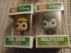 New Pocket POP Disney Maleficent & Evil Queen Vinyl Figures Keychain Funko