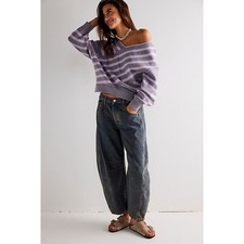 Free People We The Free Good Luck Mid Rise Barrel Jeans