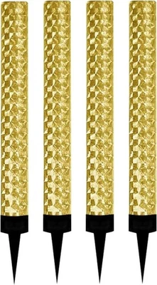 Pack of 4 Gold Ice Sparkling Fountain Candles Long-Lasting Golden Party Sparkle