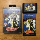 Dick Tracy Sega Genesis Case Manual Cart Hang tag (No Poster) *Tested & Working*