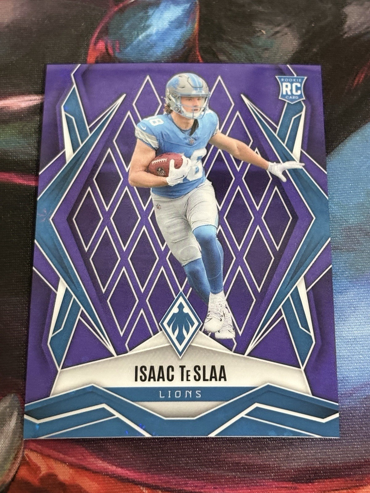 2025 Phoenix Isaac TeSlaa #189 Rookie Purple Winter /249 Lions