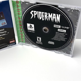 Spider-Man Sony PlayStation 1 PS1 CIB Complete Refurbished Tested Free Shipping