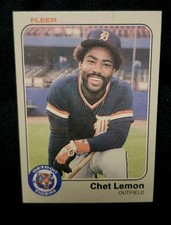 1983 Fleer Chet Lemon #335 Detroit Tigers