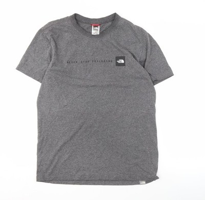 Herren T-Shirt UK Größe M The North Face Grau Baumwollmischung