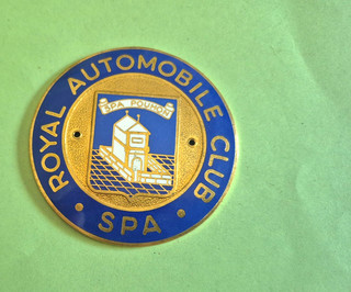 Royal Automobile Club . SPA . / badge émaillé de calandre