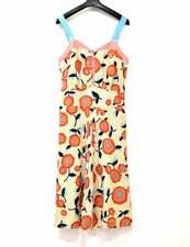 Marc Jacobs Floral Camisole Dress Red Beige Blue Cotton Size 6 Like