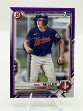 2021 Bowman Draft - Noah Miller #BD-109 Purple /250 (RC)