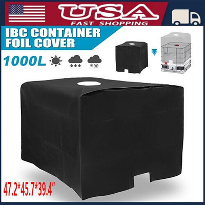 #ad Waterproof IBC Tote Cover Zippered 275Gallon 1000L Water Tank Container Sunshade $16.98