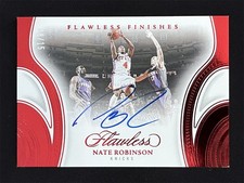 2024-25 Panini Flawless Finishes Nate Robinson #FF-NAT Auto Ruby Knicks /15