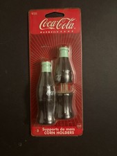 NEW ~ COCA~COLA BOTTLE SHAPED CORN HOLDERS ~ SET OF 2
