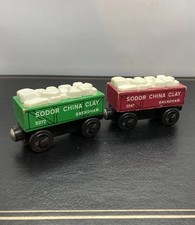 Sodor China Clay Carriages x 2- Vintage Thomas the Tank Engine  Friends 1999