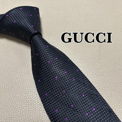 Gucci tie, GG pattern, striped, dotted, checked.