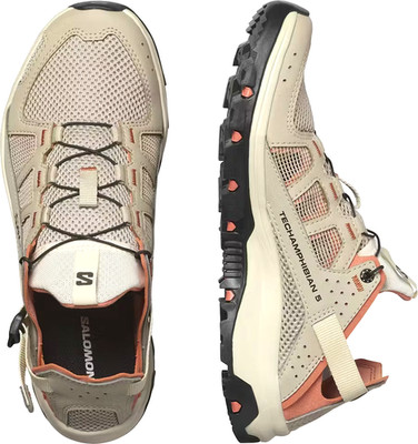 Salomon Techamphibian 5 W Beige/Koralle Größe: 38 NEU