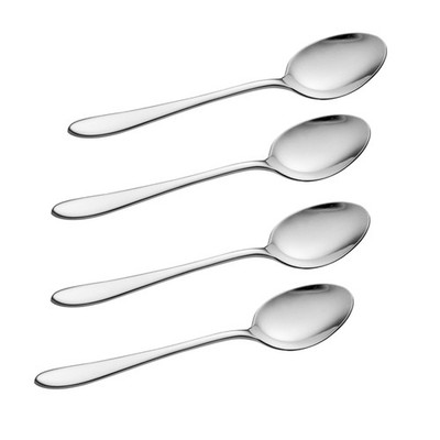 4 Stück Esslöffel Edelstahl Viners Eden Range verspiegelte Oberfläche Heimbesteck