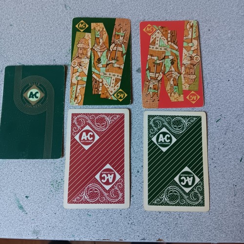 Vintage 5 Single playing cards A-C ALLIS CHALMERS old originals