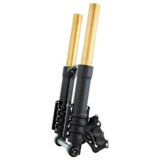 Arlen Ness Gold 49mm Factory Fork Tubes 22-7/8" for 17-Up Harley Touring
