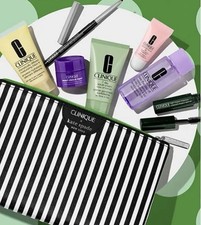Clinique Kate Spade Overnight Mask Smart Clinical Repair Eye Bag 8-Pc Travel Set