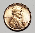 1938 P LINCOLN WHEAT PENNY UNC #P3026