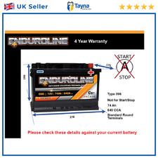 Battery fits CADILLAC CT6 ATS FLEETWOOD DEVILLE ALLANTE ELDORADO 096 New